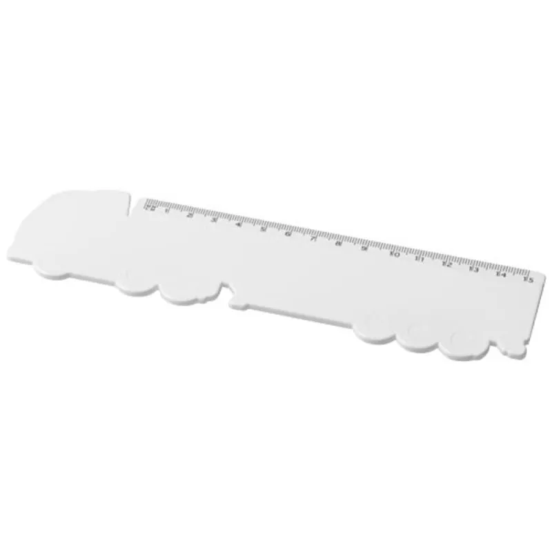 Regla de plástico reciclado con forma de camión de 15 cm Tait